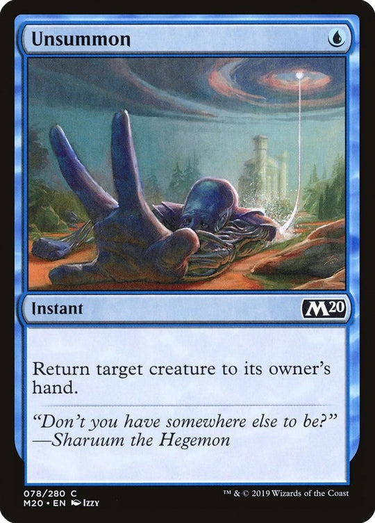 Image for Unsummon (78) - Magic: The Gathering