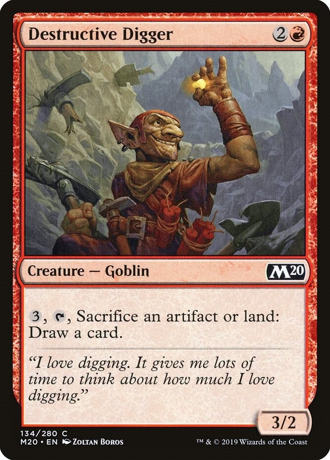 Image for Destructive Digger (134) - Magic: The Gathering