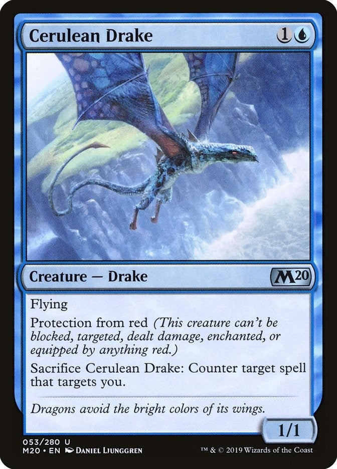 Image for Cerulean Drake (53) - Magic: The Gathering