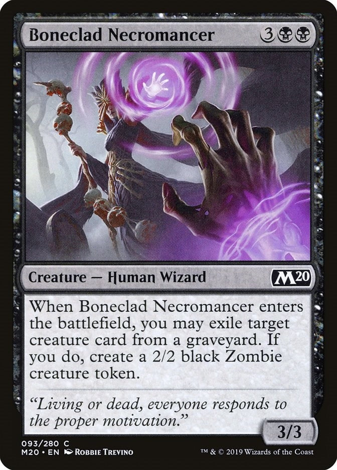 Image for Boneclad Necromancer (93) - Magic: The Gathering