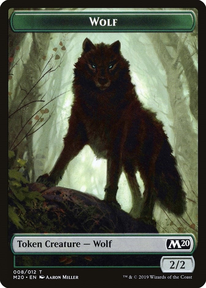 Image for Wolf Token (8) - Magic: The Gathering