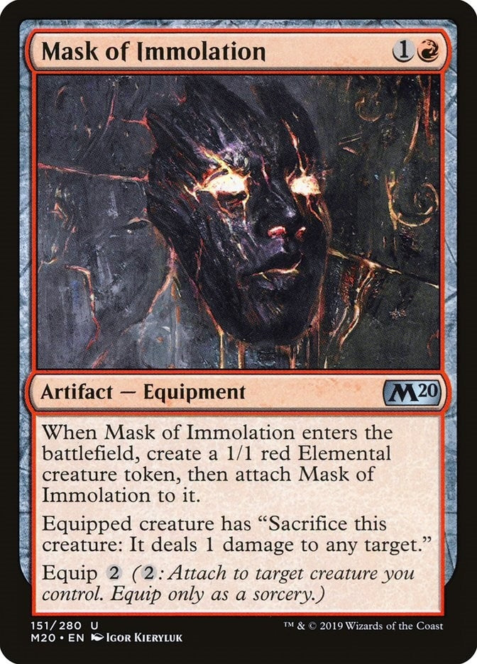 Image for Mask of Immolation (151) - Magic: The Gathering
