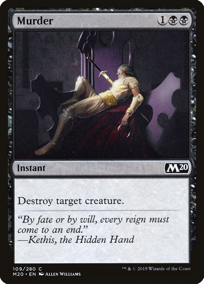 Image for Murder (109) - Magic: The Gathering
