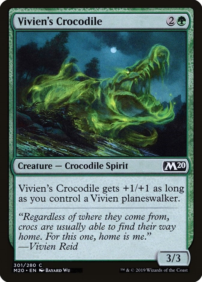Image for Vivien's Crocodile (301) - Magic: The Gathering