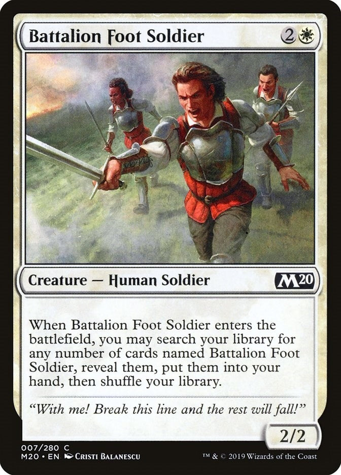Image for Battalion Foot Soldier (7) - Magic: The Gathering