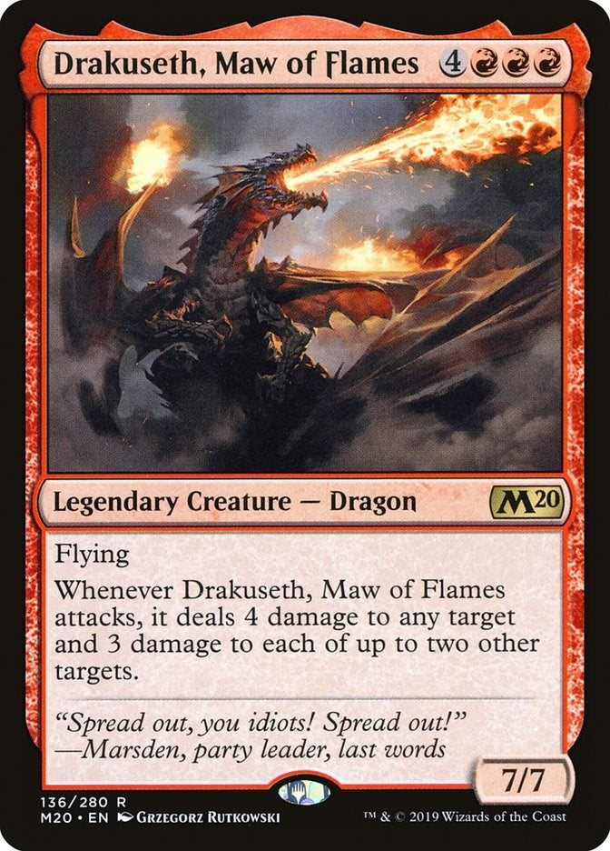 Image for Drakuseth, Maw of Flames (136) - Magic: The Gathering