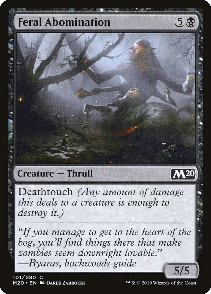 Image for Feral Abomination (101) - Magic: The Gathering