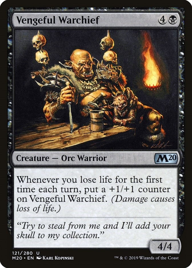 Image for Vengeful Warchief (121) - Magic: The Gathering