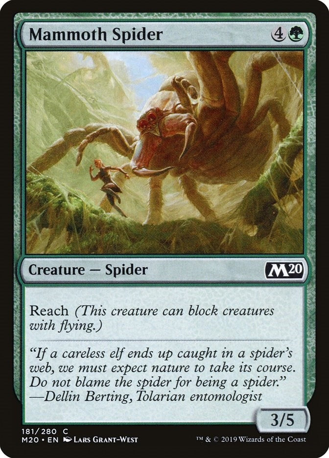 Image for Mammoth Spider (181) - Magic: The Gathering