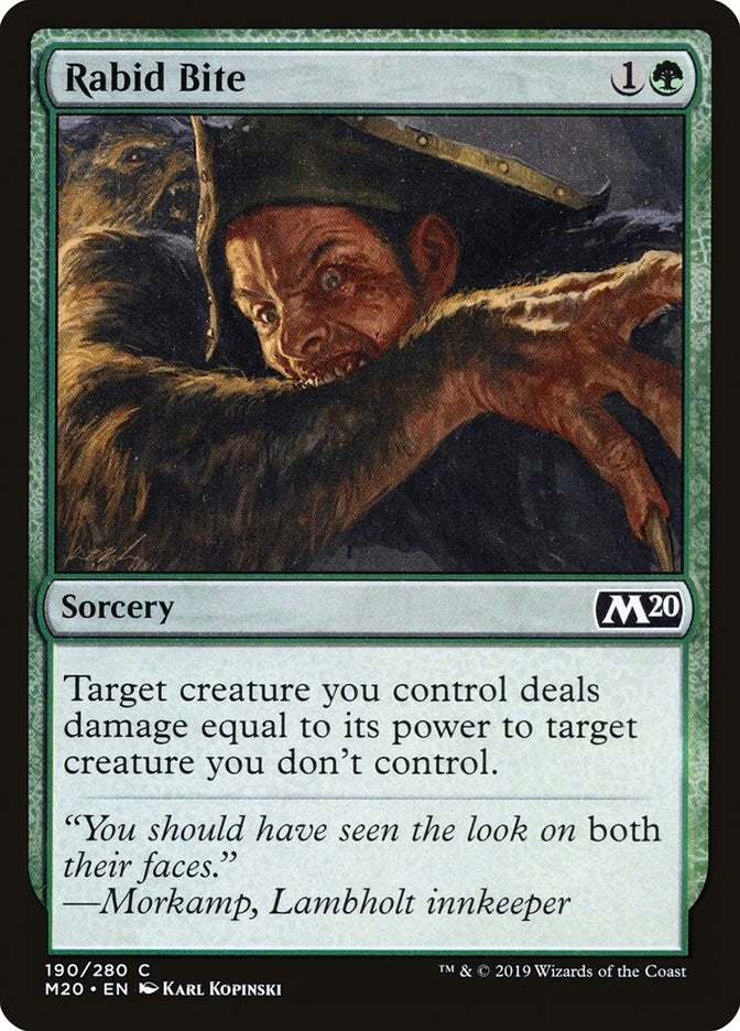 Image for Rabid Bite (190) - Magic: The Gathering