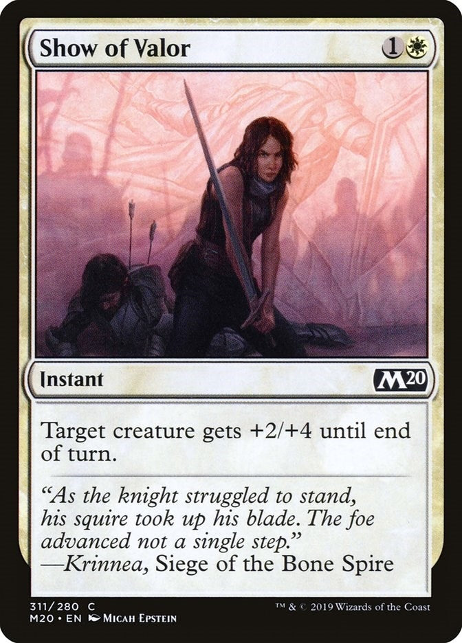 Image for Show of Valor (311) - Magic: The Gathering