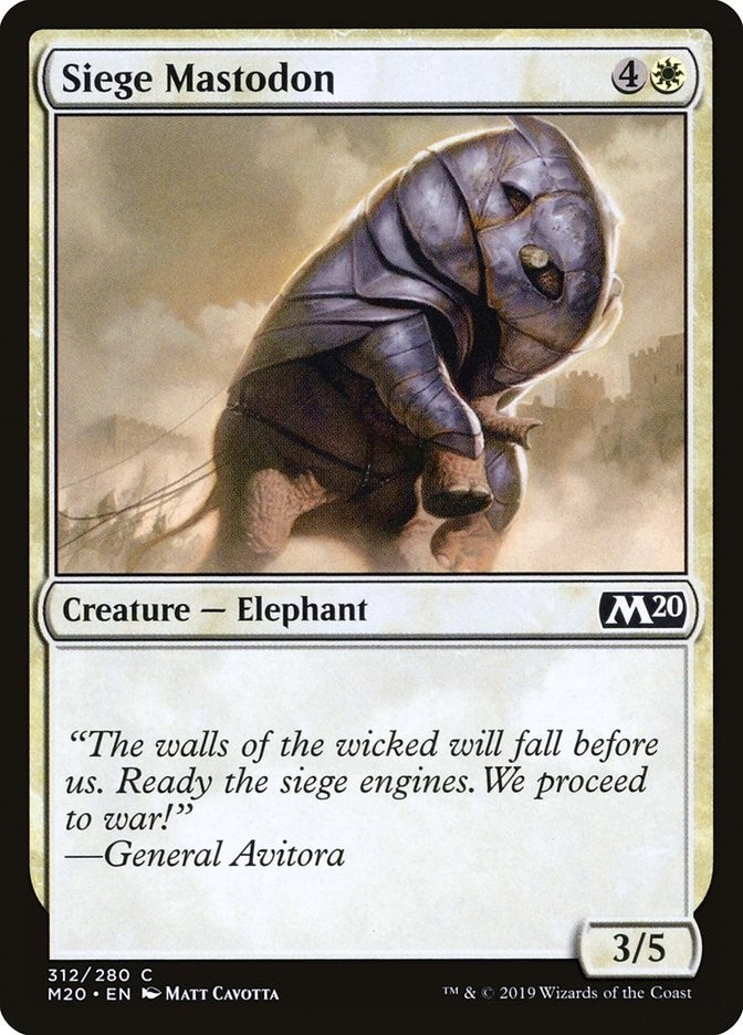 Image for Siege Mastodon (312) - Magic: The Gathering