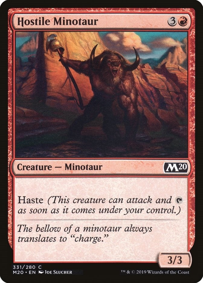 Image for Hostile Minotaur (331) - Magic: The Gathering