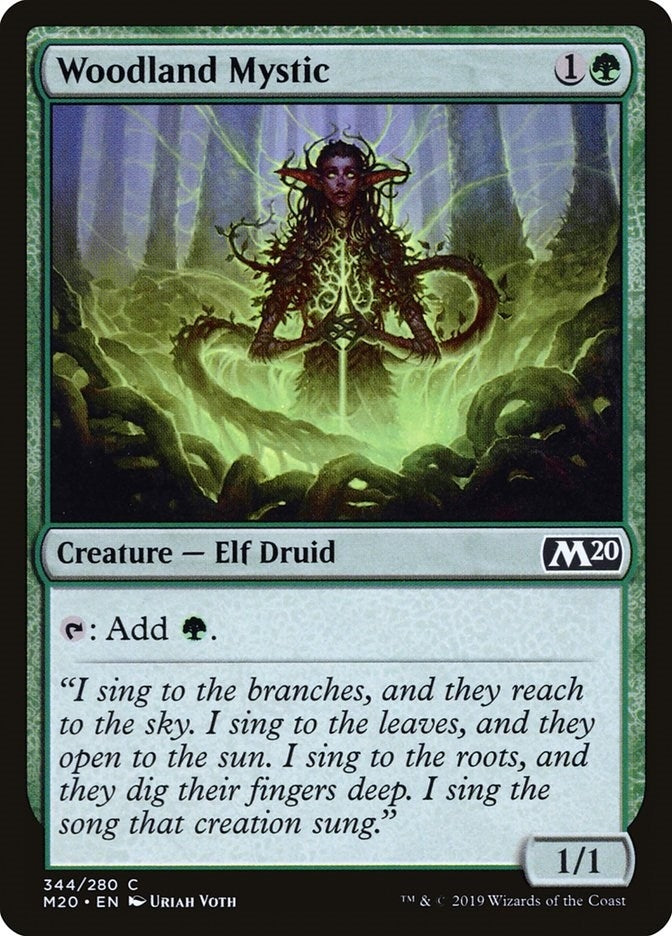 Image for Woodland Mystic (344) - Magic: The Gathering