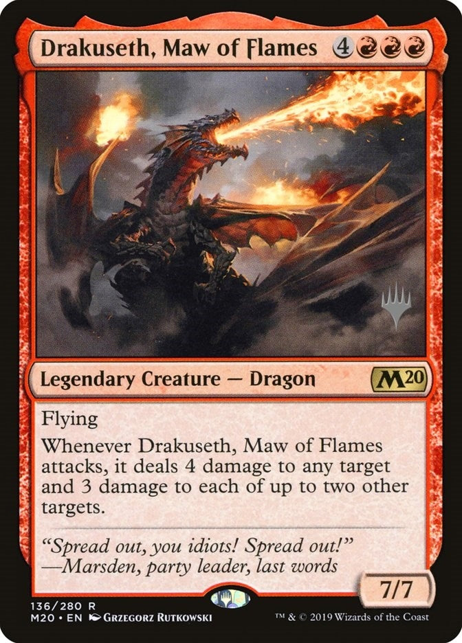Image for Drakuseth, Maw of Flames (136) (PPM20) - Magic: The Gathering
