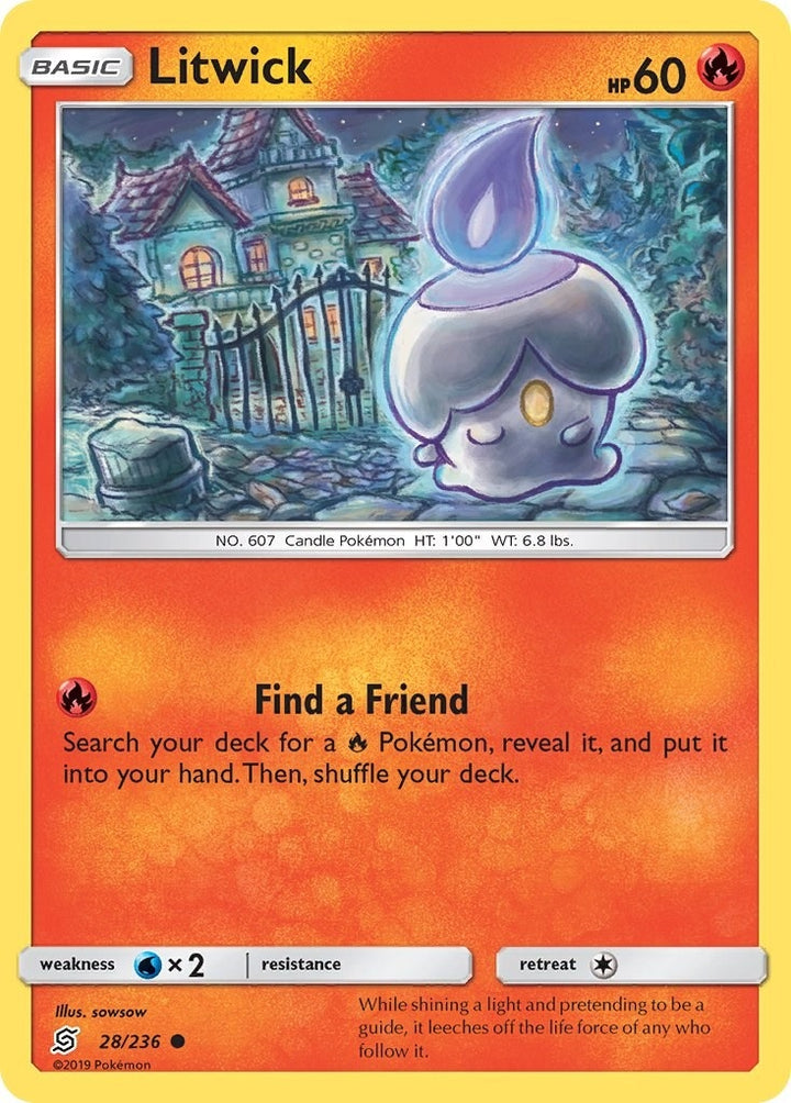 Image for Litwick (28) (28/236) (SM11) - Pokemon