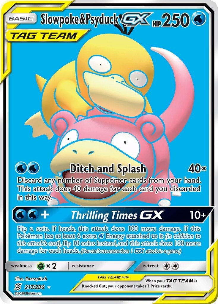 Image for Slowpoke & Psyduck GX (Full Art) (217/236) (SM11) - Pokemon