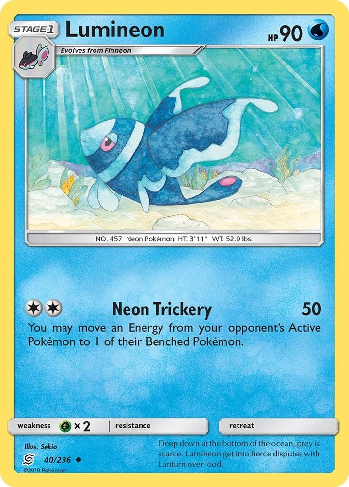 Image for Lumineon (40/236) (SM11) - Pokemon