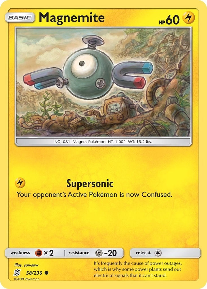 Image for Magnemite (58/236) (SM11) - Pokemon