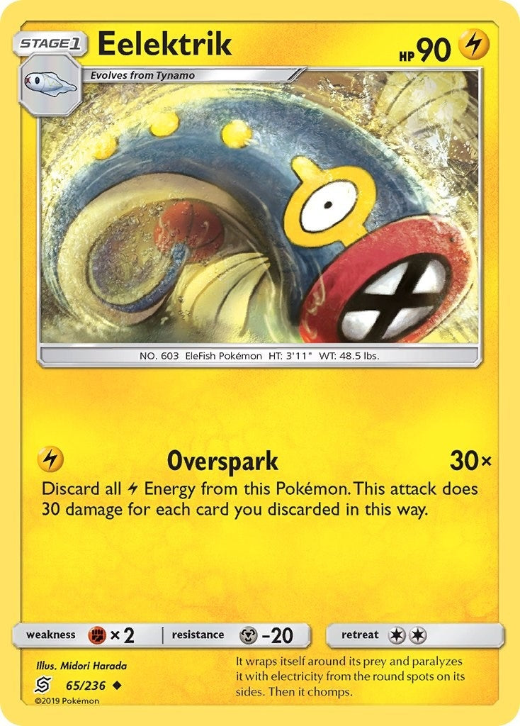 Image for Eelektrik (65/236) (SM11) - Pokemon