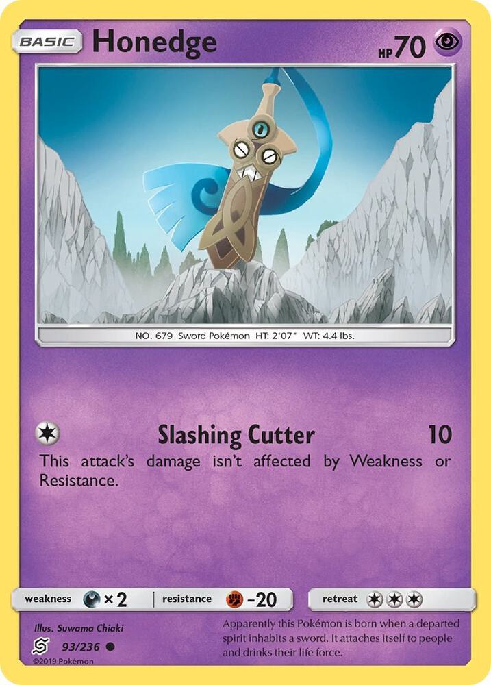 Image for Honedge (93) (93/236) (SM11) - Pokemon
