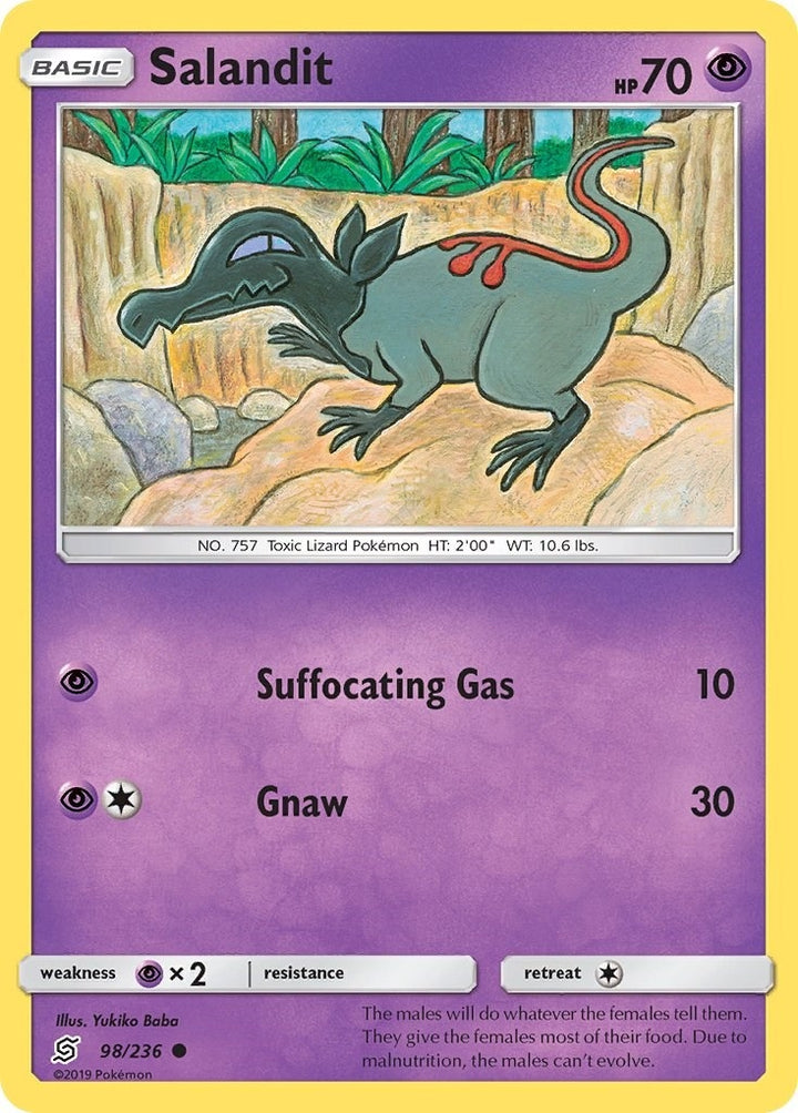 Image for Salandit (98) (98/236) (SM11) - Pokemon