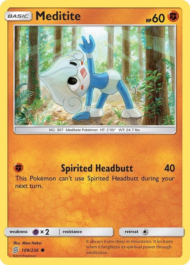 Image for Meditite (109/236) (SM11) - Pokemon