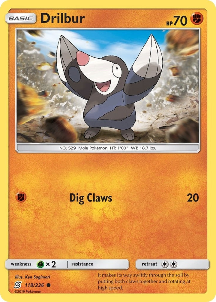 Image for Drilbur (118/236) (SM11) - Pokemon