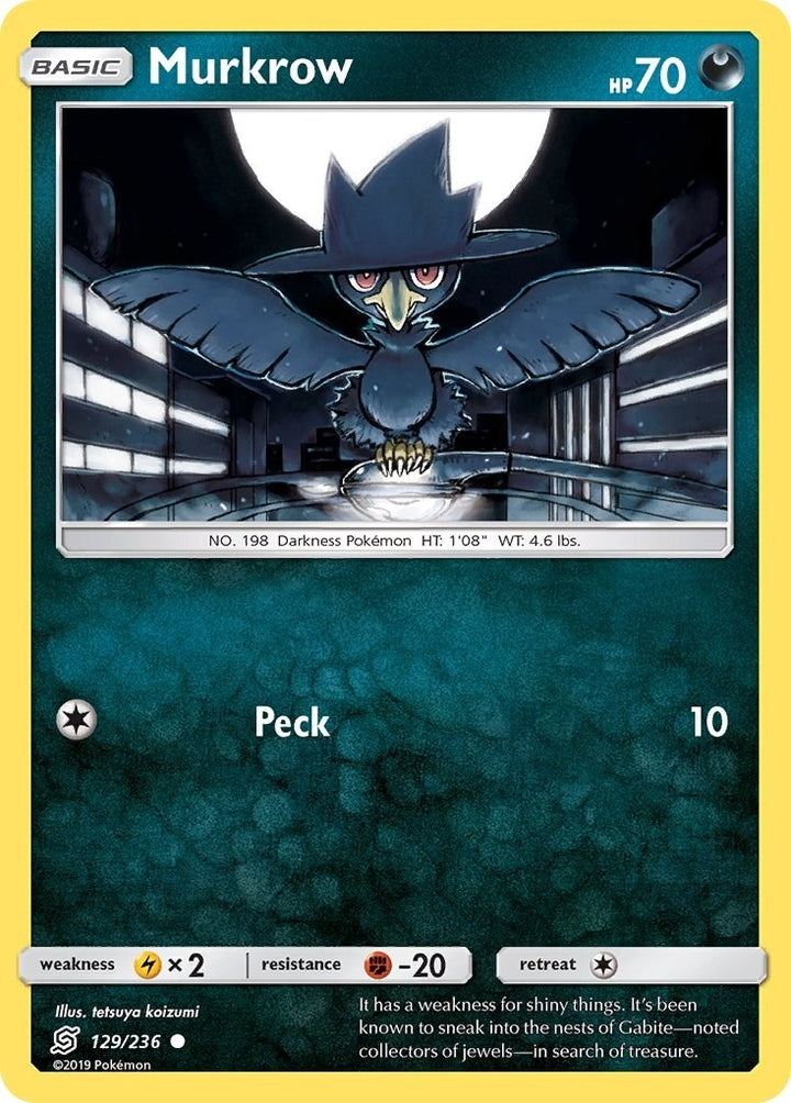 Image for Murkrow (129) (129/236) (SM11) - Pokemon