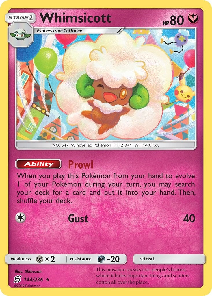 Image for Whimsicott (144/236) (SM11) - Pokemon
