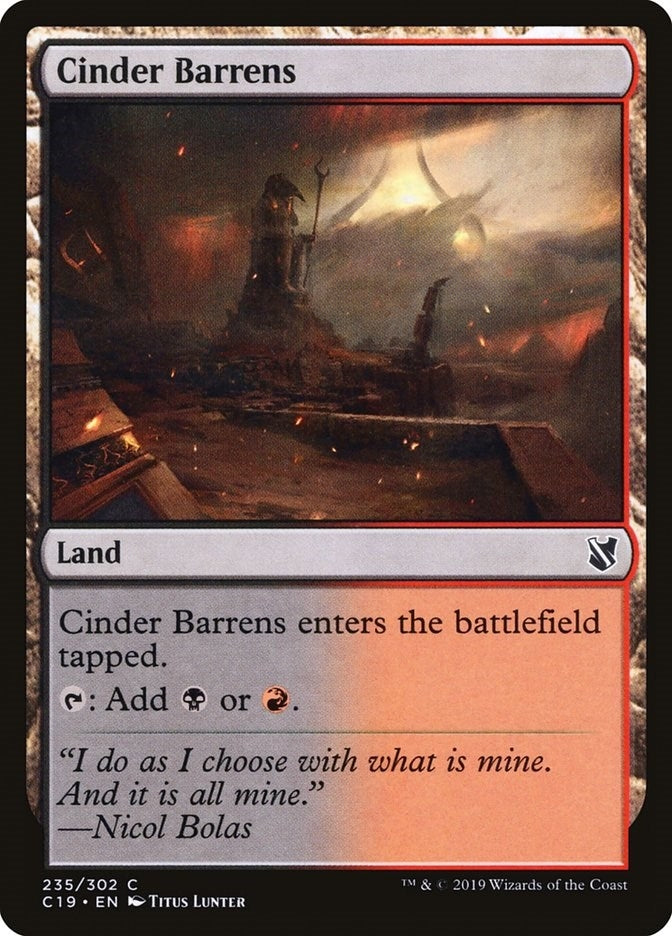 Image for Cinder Barrens (235) - Magic: The Gathering