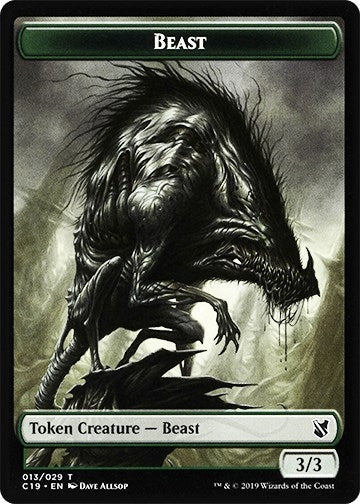 Image for Beast (013) // Wurm Double-Sided Token (13 // 21) - Magic: The Gathering