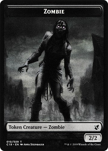 Image for Zombie (010) // Zombie (011) Double-Sided Token (10 // 11) - Magic: The Gathering