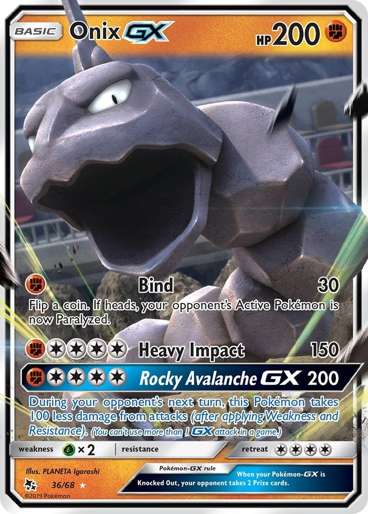Image for Onix GX (36/68) (HIF) - Pokemon