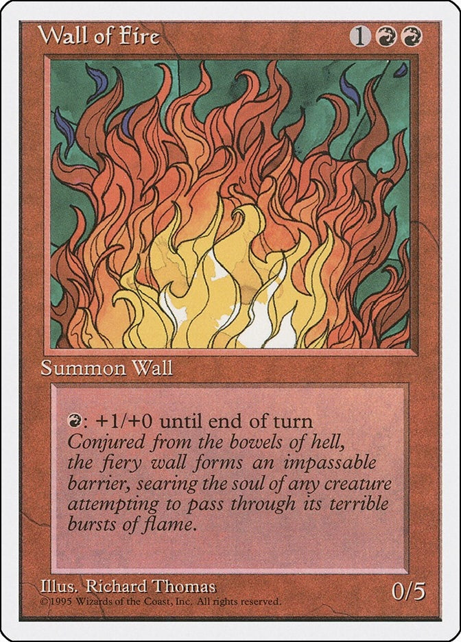 Image for Wall of Fire - Magic: The Gathering