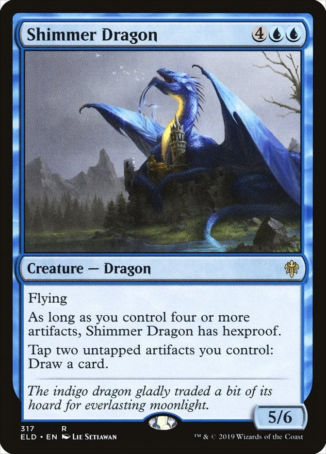 Image for Shimmer Dragon (317) - Magic: The Gathering