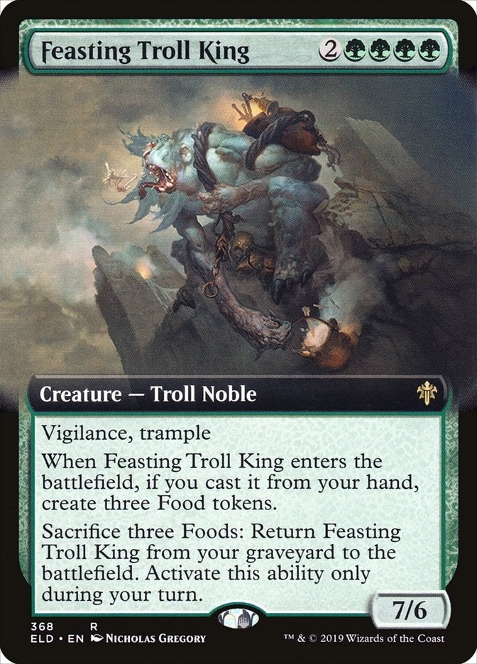 Image for Feasting Troll King (Extended Art) (368) (ELD) - Magic: The Gathering