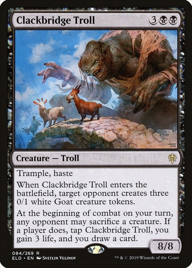Image for Clackbridge Troll (84) - Magic: The Gathering