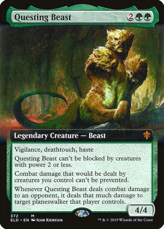 Image for Questing Beast (Extended Art) (372) (ELD) - Magic: The Gathering