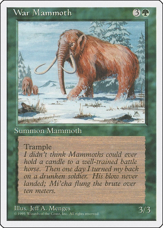 Image for War Mammoth - Magic: The Gathering