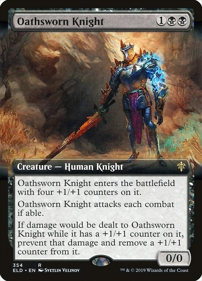 Image for Oathsworn Knight (Extended Art) (354) (ELD) - Magic: The Gathering