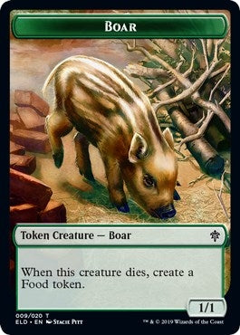 Image for Boar Token (9) - Magic: The Gathering