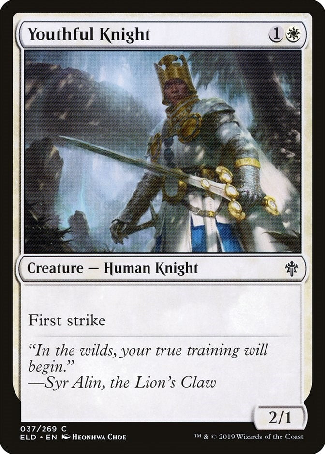 Image for Youthful Knight (37) - Magic: The Gathering