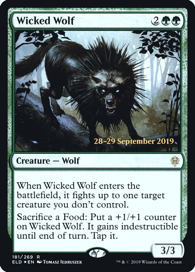 Image for Wicked Wolf (181) - Magic: The Gathering