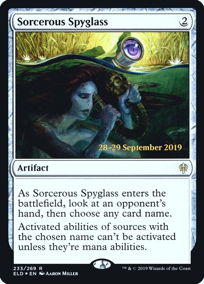 Image for Sorcerous Spyglass (ELD) (233) - Magic: The Gathering