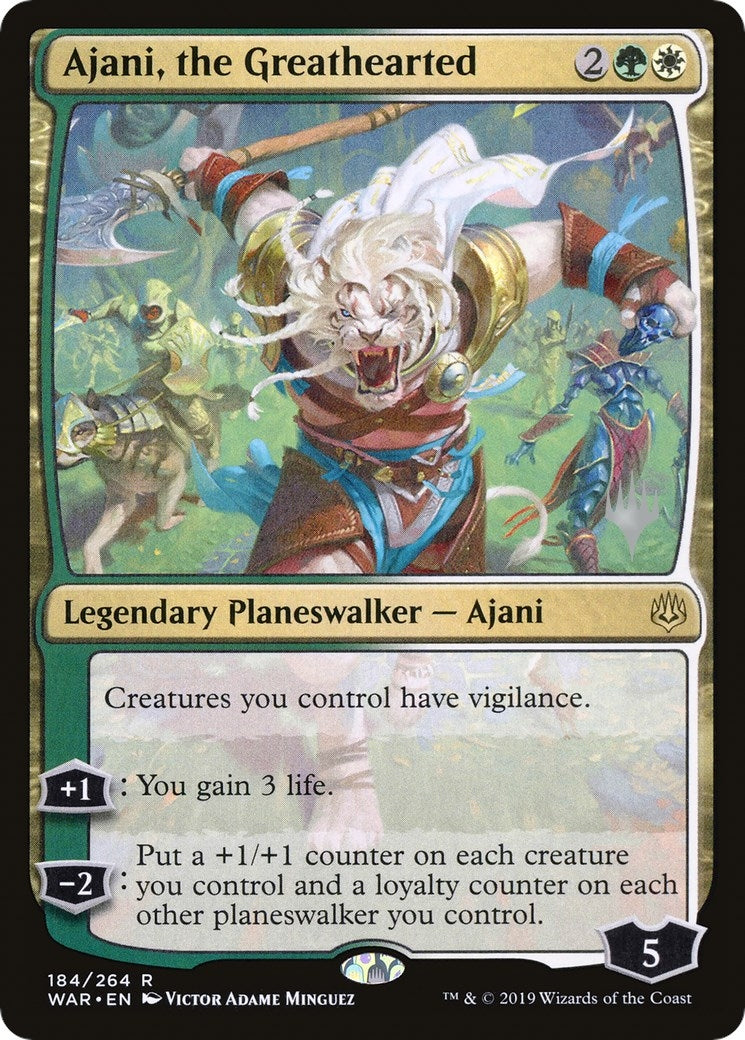 Image for Ajani, the Greathearted (184) (PPELD) - Magic: The Gathering