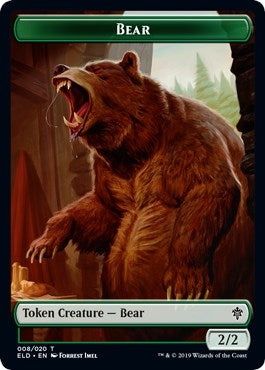 Image for Bear // Food (018) Double-Sided Token (8 // 18) - Magic: The Gathering