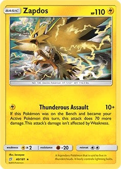 Image for Zapdos (040/181) (PR) - Pokemon