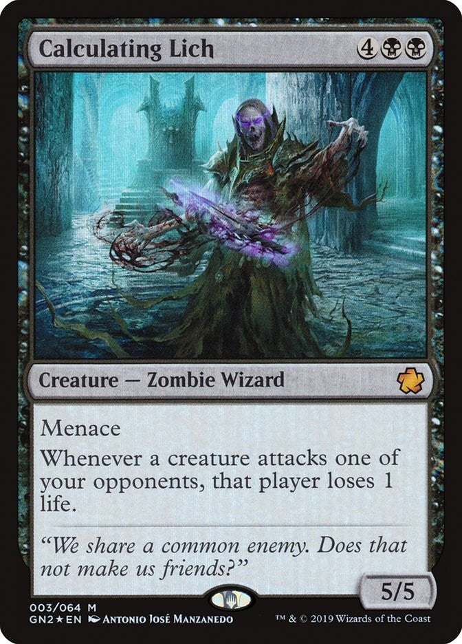 Image for Calculating Lich (3) - Magic: The Gathering