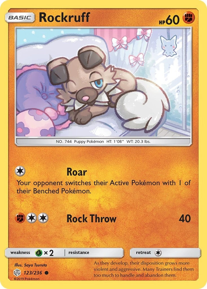Image for Rockruff (123/236) (SM12) - Pokemon